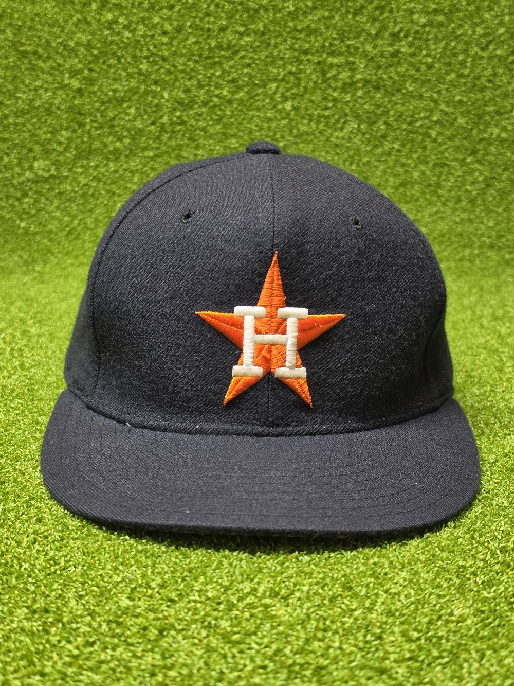 Vintage Houston Astros Hat 7 3/8 New Era Diamond Pro Wool MLB
